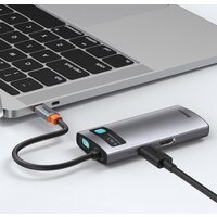 Док-станция Baseus Metal Gleam Series 4 in 1 Multifunctional Type-C CAHUB-CY0G - Превью изображения №9 — Интернет-магазин ПроЗаказ