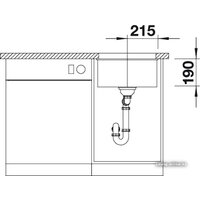 Кухонная мойка Blanco Subline 400-U (белый) - Превью изображения №6 — Интернет-магазин ПроЗаказ