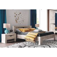 Кровать Мебельград Соренто с ортопедическим осн. 180x200 (дуб бонифаций/кофе структурный матовый) - Превью изображения №2 — Интернет-магазин ПроЗаказ