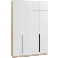 Soma Lord Black 4-х створчатый 160x240 (дуб сонома/белый)