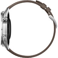 Умные часы Huawei Watch GT 6 46 мм (серебристый, с коричневым кожаным ремешком, международная версия) - Превью изображения №5 — Интернет-магазин ПроЗаказ