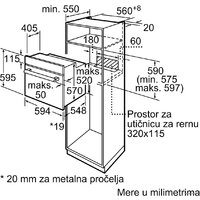 Электрический духовой шкаф Bosch Serie 2 HBF153EB0 - Превью изображения №2 — Интернет-магазин ПроЗаказ