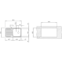 Кухонная мойка TEKA Classico 1C 1E MTX [10119057] - Превью изображения №3 — Интернет-магазин ПроЗаказ