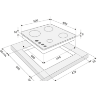 Варочная панель Krona Cortesia 60 BL - Превью изображения №4 — Интернет-магазин ПроЗаказ