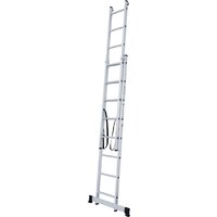 Лестница-стремянка Новая высота NV 122 алюминиевая двухсекционная 2x8 ступеней - Превью изображения №3 — Интернет-магазин ПроЗаказ
