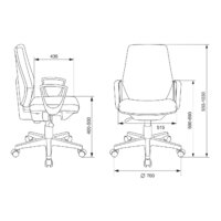 Офисное кресло Бюрократ CH-W545 (серый) - Превью изображения №7 — Интернет-магазин ПроЗаказ