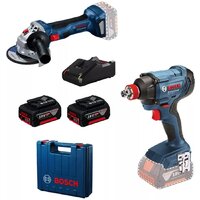 Bosch 0615990N1U (гайковерт, болгарка, 2 АКБ, кейс)