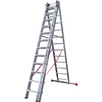 Лестница-стремянка Новая высота NV 523 трёхсекционная индустриальная 3x12 ступеней - Превью изображения №3 — Интернет-магазин ПроЗаказ