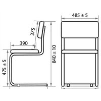 Офисный стул Белс Сильвия V 450320/V4 (кожзам черный) - Превью изображения №4 — Интернет-магазин ПроЗаказ