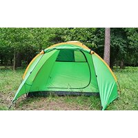 Треккинговая палатка Sundays Camp 4 (зеленый/желтый) - Превью изображения №3 — Интернет-магазин ПроЗаказ