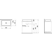 Умывальник Laufen Living Square 60x34 [8114340001121] - Превью изображения №2 — Интернет-магазин ПроЗаказ