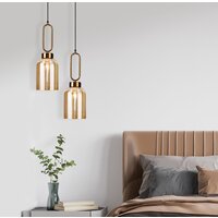 Подвесная люстра Евросвет Flou 50229/1 (янтарный) - Превью изображения №3 — Интернет-магазин ПроЗаказ