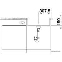 Кухонная мойка Blanco Lemis 6-IF 525108 - Превью изображения №3 — Интернет-магазин ПроЗаказ