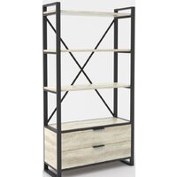 Hype Mebel Стандарт Люкс 80x200 (черный/древесина белая)