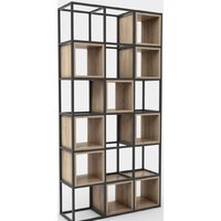 Hype Mebel Грос 105x210 (черный/дуб галифакс натуральный)