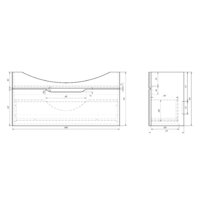  Dreja Тумба под умывальник Laguna 105 [99.0104] - Превью изображения №5 — Интернет-магазин ПроЗаказ