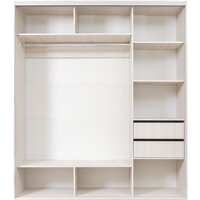 Шкаф-купе Рэйгрупп 233450 YYX Elgon РГ-01.02 (ясень снежный/хром) - Превью изображения №2 — Интернет-магазин ПроЗаказ