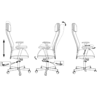 Офисное кресло Бюрократ T-995/BLACK (черный) - Превью изображения №5 — Интернет-магазин ПроЗаказ