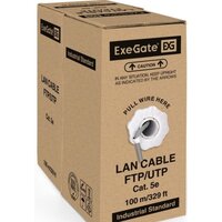 Кабель ExeGate UTP4-C5e-CCA-S24-IN-PVC-GY-100 UTP - Превью изображения №2 — Интернет-магазин ПроЗаказ