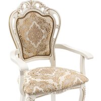 Стул с подлокотниками Woodville Bronte (молочный/патина) - Превью изображения №7 — Интернет-магазин ПроЗаказ