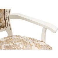 Стул с подлокотниками Woodville Bronte (молочный/патина) - Превью изображения №6 — Интернет-магазин ПроЗаказ