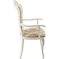 Стул с подлокотниками Woodville Bronte (молочный/патина) - Превью изображения №4 — Интернет-магазин ПроЗаказ