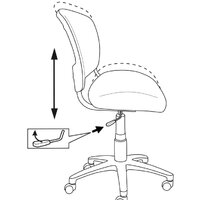 Компьютерное кресло Бюрократ CH-W296NX/26-24 (голубой) - Превью изображения №6 — Интернет-магазин ПроЗаказ