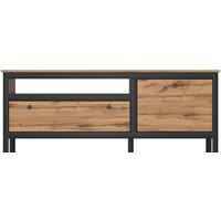 Black Red White Loft RTV1D1S (дуб вотан/черный матовый)