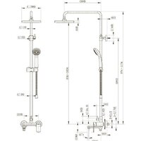 Душевая система  Bravat Opal F6125183CP-A-RUS - Превью изображения №3 — Интернет-магазин ПроЗаказ
