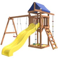 Игровой комплекс National Tree Company С качелями лодочка для улицы и дачи IgroWoods ДП-1 - Превью изображения №2 — Интернет-магазин ПроЗаказ