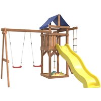 Игровой комплекс National Tree Company С качелями лодочка для улицы и дачи IgroWoods ДП-1 - Превью изображения №3 — Интернет-магазин ПроЗаказ