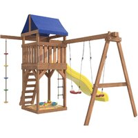 Игровой комплекс National Tree Company С качелями лодочка для улицы и дачи IgroWoods ДП-1 - Превью изображения №4 — Интернет-магазин ПроЗаказ