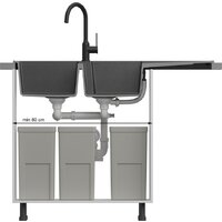 Кухонная мойка Quadron HQE11650U7_PVDC1_P2O - Превью изображения №5 — Интернет-магазин ПроЗаказ