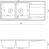 Кухонная мойка Quadron HQE11650U7_PVDC1_P2O - Превью изображения №6 — Интернет-магазин ПроЗаказ