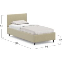 Кровать Moon Family 1259 К004868 90x200 - Превью изображения №8 — Интернет-магазин ПроЗаказ