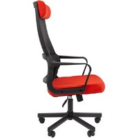 Офисное кресло CHAIRMAN 590 (черный/красный) - Превью изображения №3 — Интернет-магазин ПроЗаказ