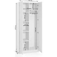 Шкаф распашной Soma Lord Lite 80x200 (белый) - Превью изображения №7 — Интернет-магазин ПроЗаказ