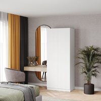 Шкаф распашной Soma Lord Lite 80x200 (белый) - Превью изображения №4 — Интернет-магазин ПроЗаказ