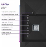 Кухонная мойка Polygran Blade 780 (черный) - Превью изображения №3 — Интернет-магазин ПроЗаказ