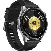 Умные часы Huawei Watch GT 6 46 мм (черный, с черным силиконовым ремешком, международная версия) - Превью изображения №3 — Интернет-магазин ПроЗаказ