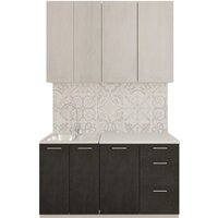 Артём-Мебель Эльза СН-114 без стекла МДФ 1.4м (бетон белый/бетон серый)