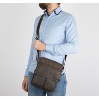 Сумка через плечо Poshete 196-3143-YB42-DBW (коричневый) - Превью изображения №11 — Интернет-магазин ПроЗаказ