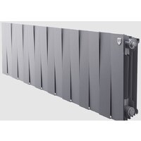 Биметаллический радиатор Royal Thermo PianoForte 300 Silver Satin (16 секций) боковое подключение - Превью изображения №3 — Интернет-магазин ПроЗаказ