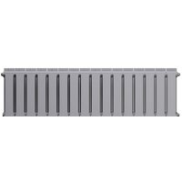 Биметаллический радиатор Royal Thermo PianoForte 300 Silver Satin (16 секций) боковое подключение - Превью изображения №2 — Интернет-магазин ПроЗаказ