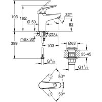 Смеситель Grohe Swift 24318001 - Превью изображения №4 — Интернет-магазин ПроЗаказ