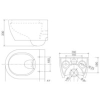 Унитаз подвесной SSWW CT2039V-B - Превью изображения №6 — Интернет-магазин ПроЗаказ