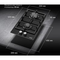 Варочная панель Hyundai HHG 3230 BK - Превью изображения №4 — Интернет-магазин ПроЗаказ