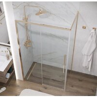 Душевая стенка Grossman Galaxy 90x195 200.K33.01.90.32.00 (золото сатинстекло прозрачное) - Превью изображения №7 — Интернет-магазин ПроЗаказ