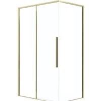 Душевая стенка Grossman Galaxy 90x195 200.K33.01.90.32.00 (золото сатинстекло прозрачное) - Превью изображения №5 — Интернет-магазин ПроЗаказ