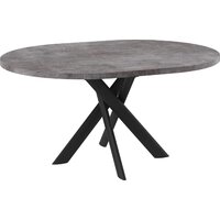 Кухонный стол Мамадома Ronaldo-120 раздвижной 120-160 (дымчатая керамика/черный) - Превью изображения №2 — Интернет-магазин ПроЗаказ